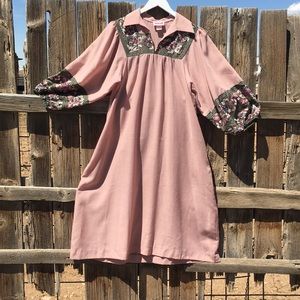 Jerell of Texas 70’s polyester and wool vintage dress